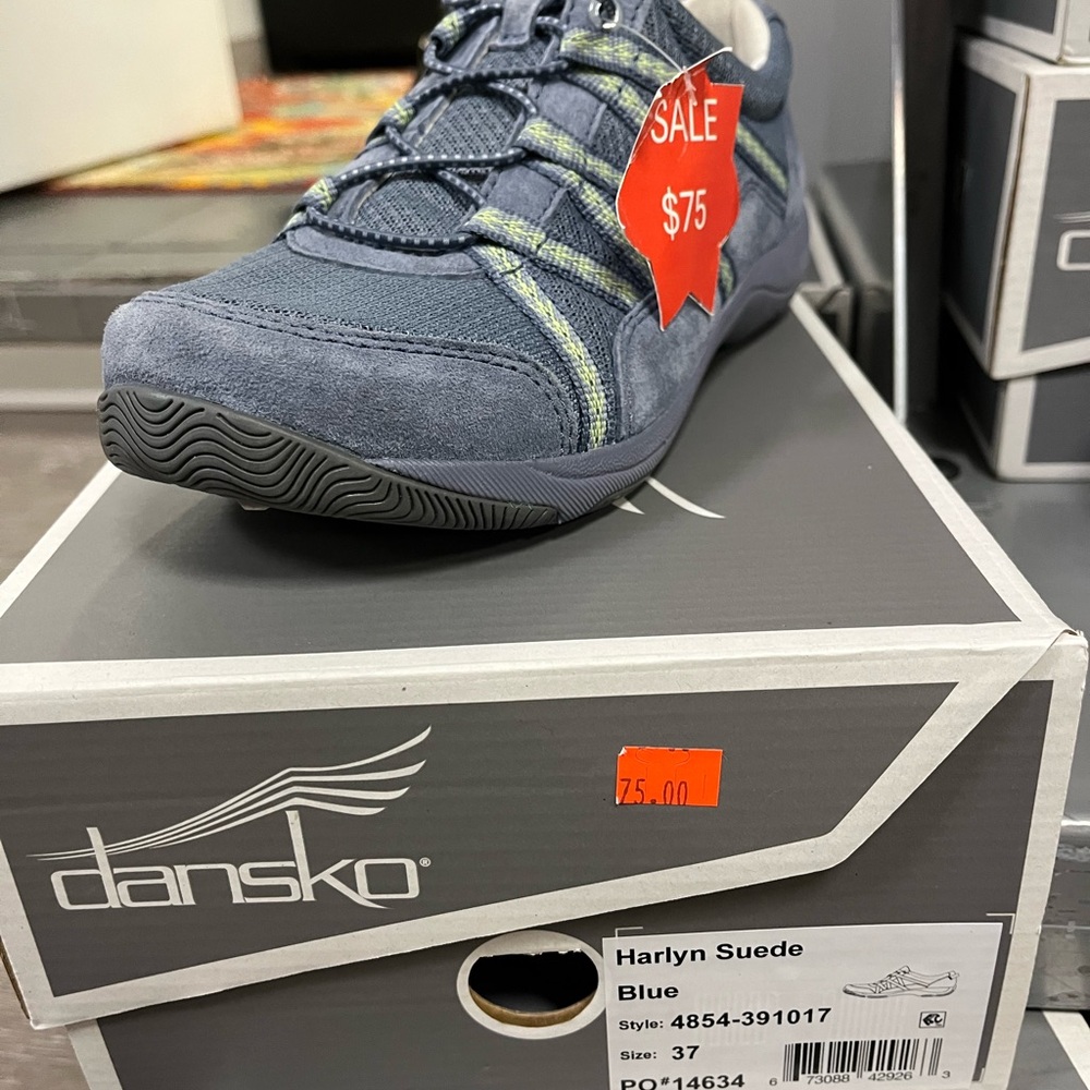 Dansko Harlyn Navy Suede Men's Sneakers
